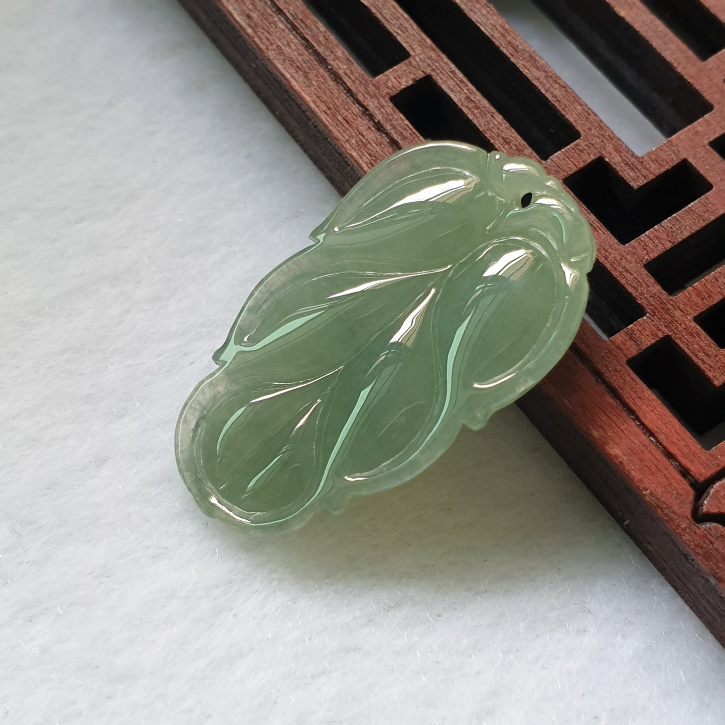 Love Jadeite Natural Myanmar Burma Type A Jadeite Jade Leaf Jewelry Pendant Jewellery 爱翡阁缅甸天然A货翡翠叶子吊坠珠宝首饰 PLF98472