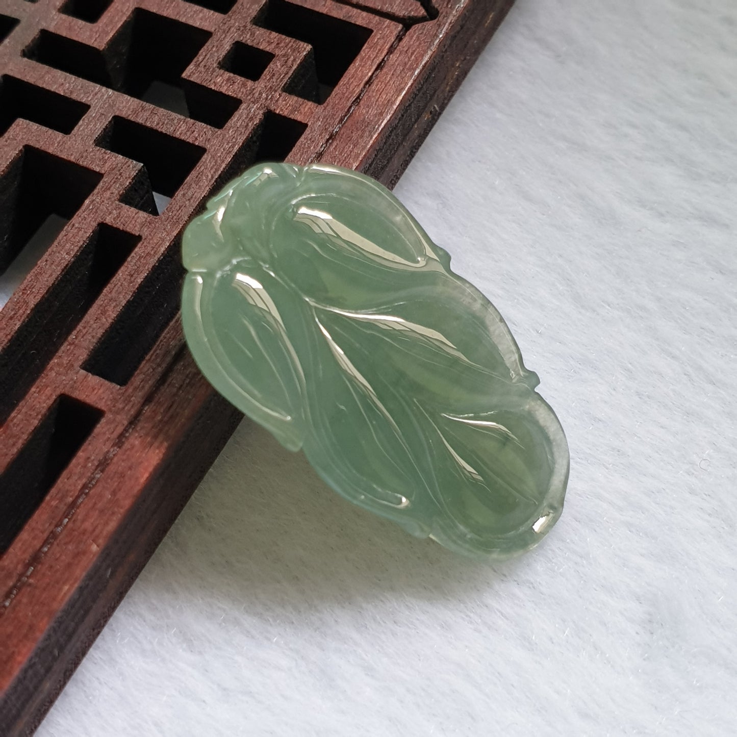Love Jadeite Natural Myanmar Burma Type A Jadeite Jade Leaf Jewelry Pendant Jewellery 爱翡阁缅甸天然A货翡翠叶子吊坠珠宝首饰 PLF98472