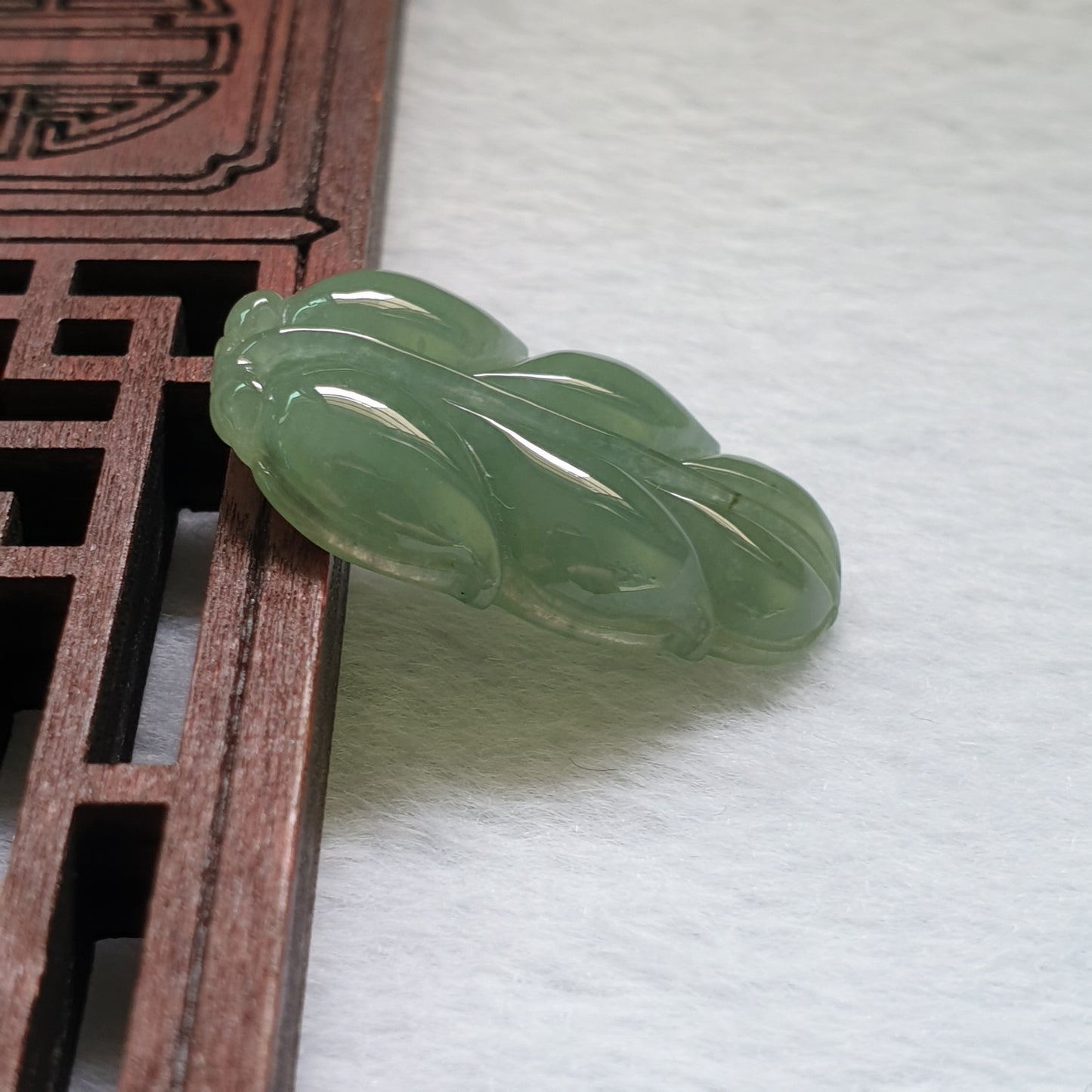 Love Jadeite Natural Myanmar Burma Type A Jadeite Jade Leaf Jewelry Pendant Jewellery 爱翡阁缅甸天然A货翡翠叶子吊坠珠宝首饰 PLF98472