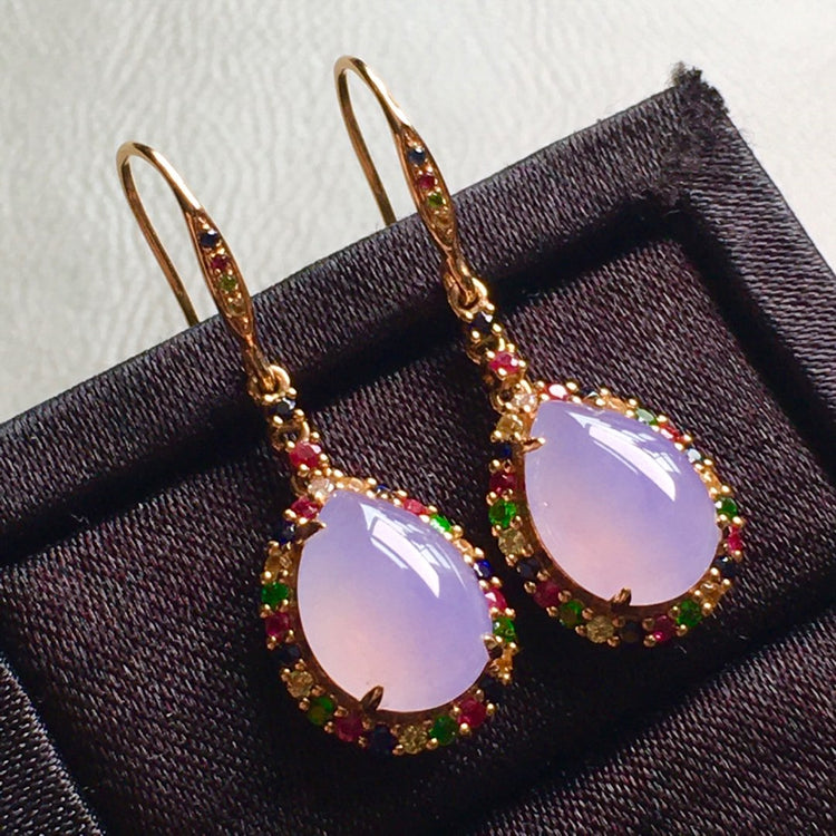 翡翠耳饰 (Jadeite Jade Earrings)