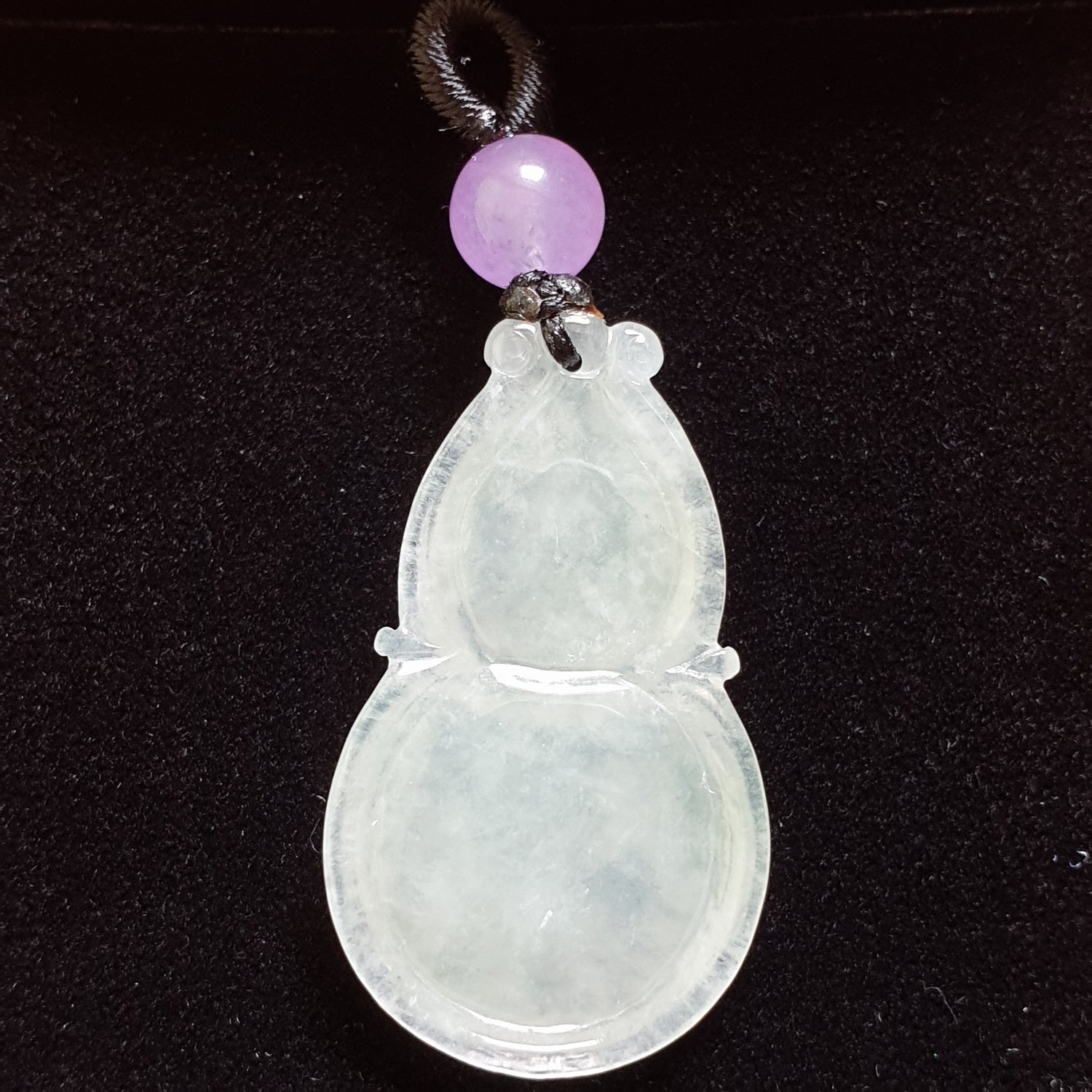 糯种葫芦翡翠吊坠 (Type A Jadeite Jade Gourd Pendant) PGD29681