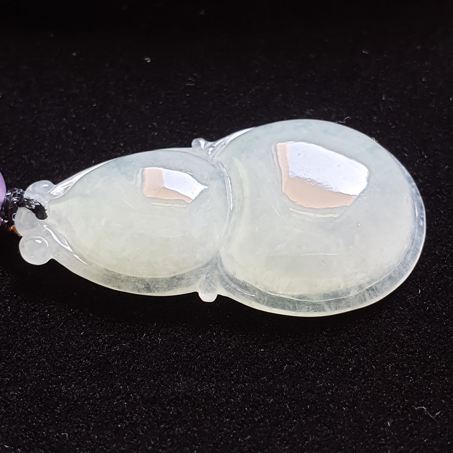 糯种葫芦翡翠吊坠 (Type A Jadeite Jade Gourd Pendant) PGD29681