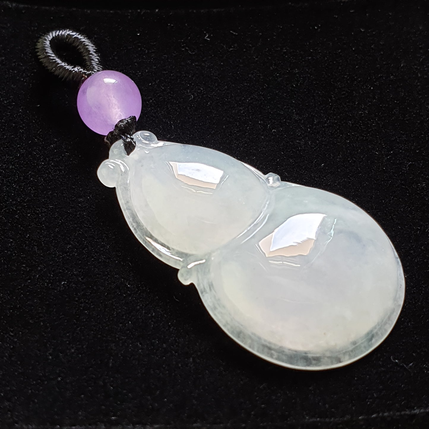 糯种葫芦翡翠吊坠 (Type A Jadeite Jade Gourd Pendant) PGD29686