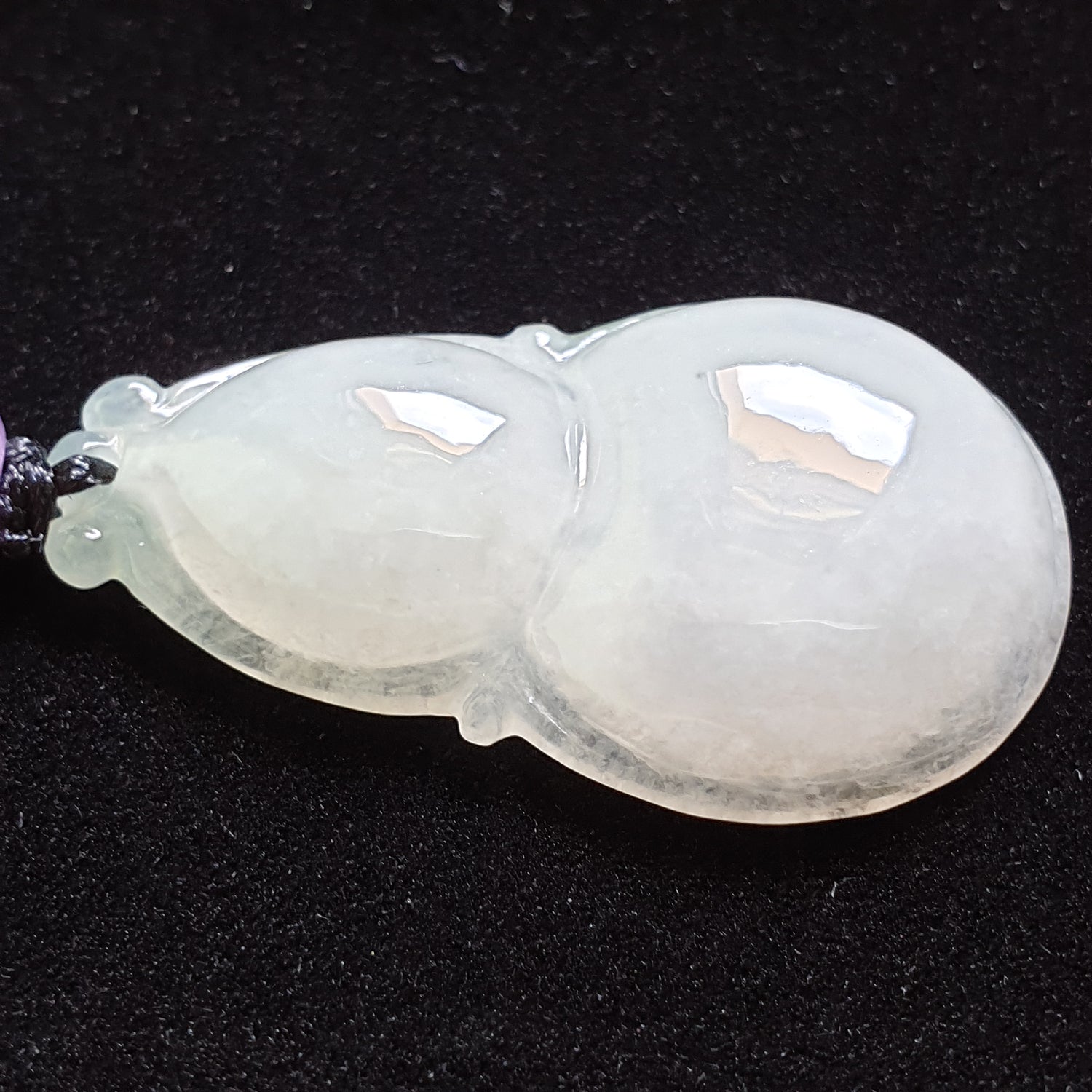 糯种葫芦翡翠吊坠 (Type A Jadeite Jade Gourd Pendant) PGD29706