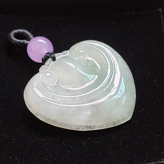 糯种如意翡翠吊坠 (Type A Jadeite Jade RuYi Pendants) PRY29699