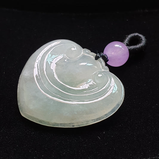 糯种如意翡翠吊坠 (Type A Jadeite Jade RuYi Pendants) PRY29699