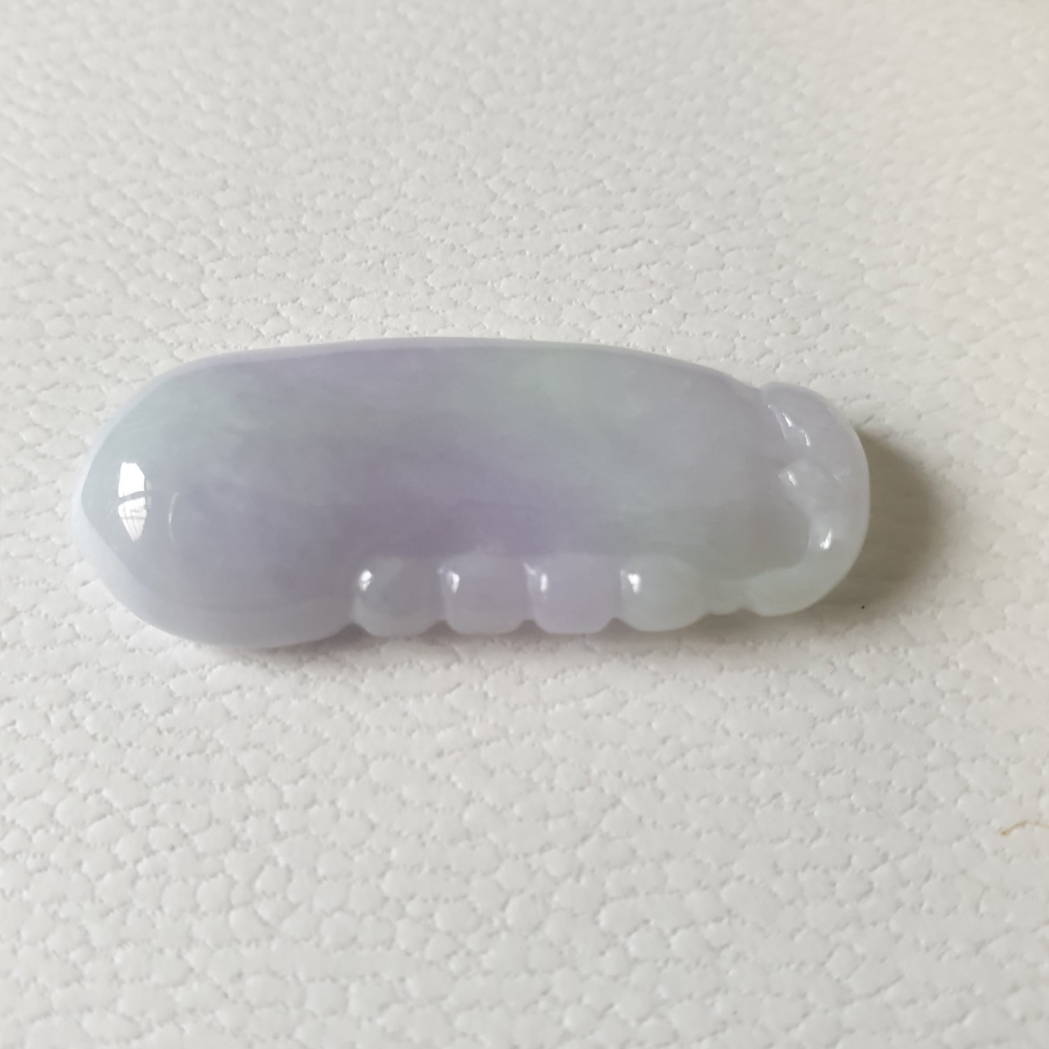 春彩紫罗兰淡绿福瓜翡翠吊坠 (Type A Lavender with Green Jadeite Jade Melon Pendant) PML79208