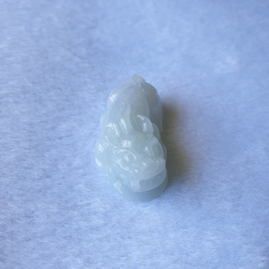 Myanmar Burma Natural Type A Light Green Light Lavender Jadeite Jade PiXiu Jewellery Pendant Pi Xiu Jewelry 缅甸天然A货淡绿淡紫翡翠貔貅吊坠首饰 Singapore Jadeite Jade Love Jadeite 爱翡阁新加坡翡翠